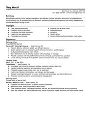 Unforgettable Delivery Driver Resume Examples To Stand Out 