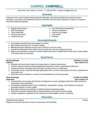 Restaurant General Manager Resume Examples Free To Try Today 