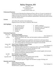 Operating Room Registered Nurse Resume Examples Created By Pros 