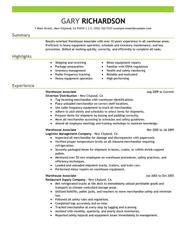 Warehouse Associate Resume Examples MyPerfectResume