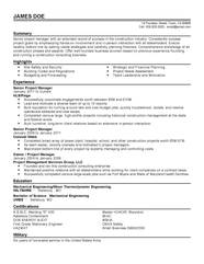 Senior Project Manager Templates MyPerfectResume