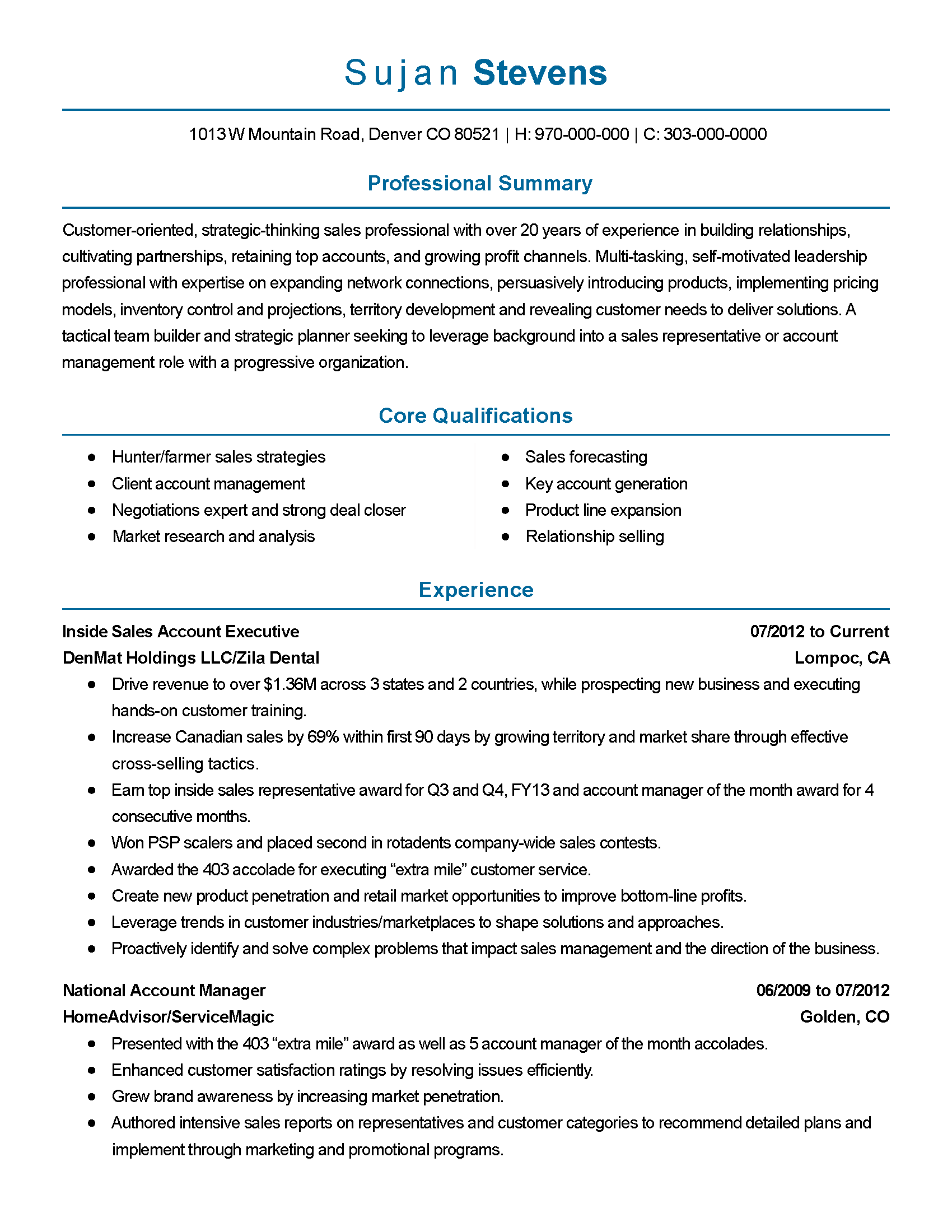 Account Executive Resume Examples & Templates