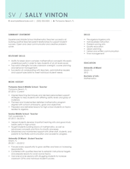 Easy To Customize Teacher Resume Examples For 2020