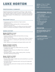 2022 Barista Resume Example Guide MyPerfectResume