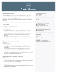 Executive Assistant Resume Example Tips MyPerfectResume