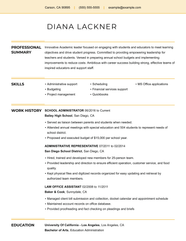 Winning School Administrator Resume Example MyPerfectResume