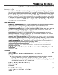 Entry Level Healthcare Administrator Resume Example MPR