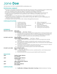 Life Coach Resume Example