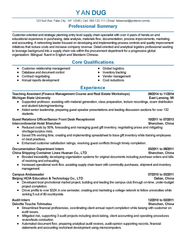 Supply Chain Resume Template