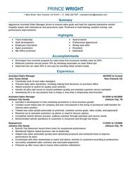 Car Assistant Manager Resume Examples For 2024 Templates Tips