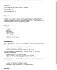 Immigration Services Officer Resume Example MyPerfectResume