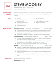 2023 Middle School Teacher Resume Example