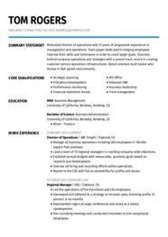 Best Director Of Operations CV Example