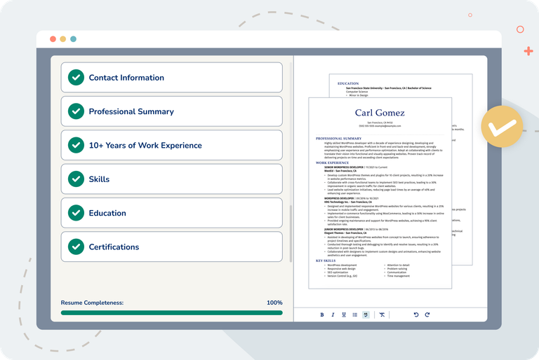 Two Page Resume Example