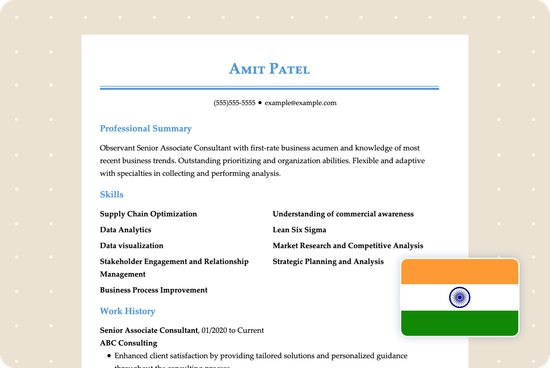 Writing an Indian Resume: Formatting Tips & Examples