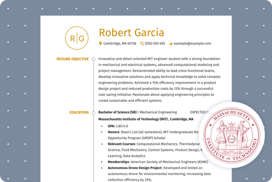 MIT Resume Template (Guide & Examples)