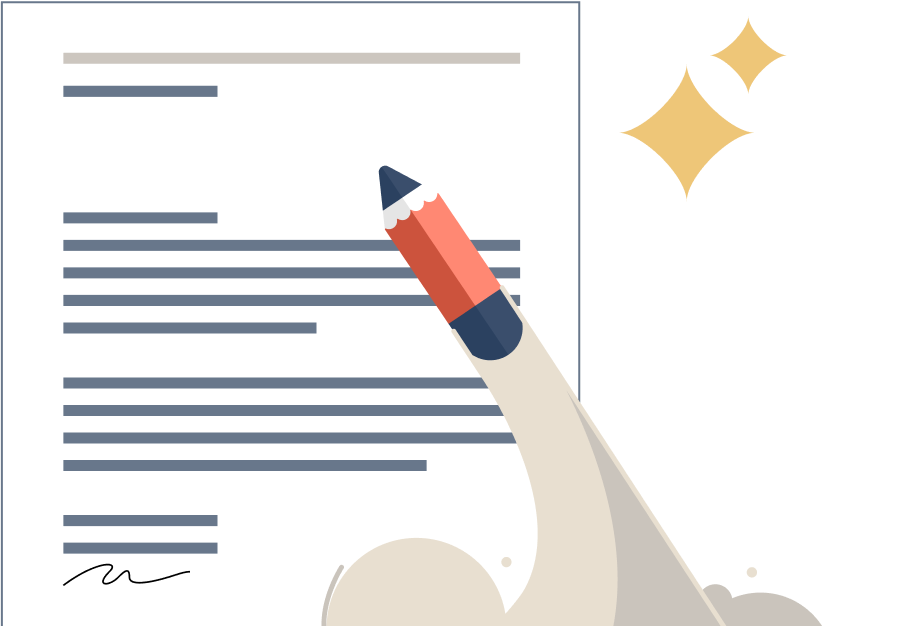 Call-to-action image to start building a cover letter