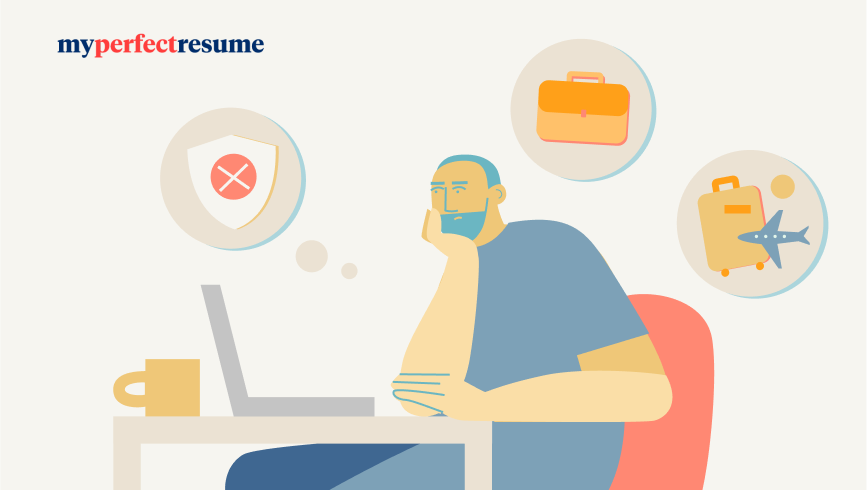 Graphic from MyPerfectResume’s 2025 career gaps report