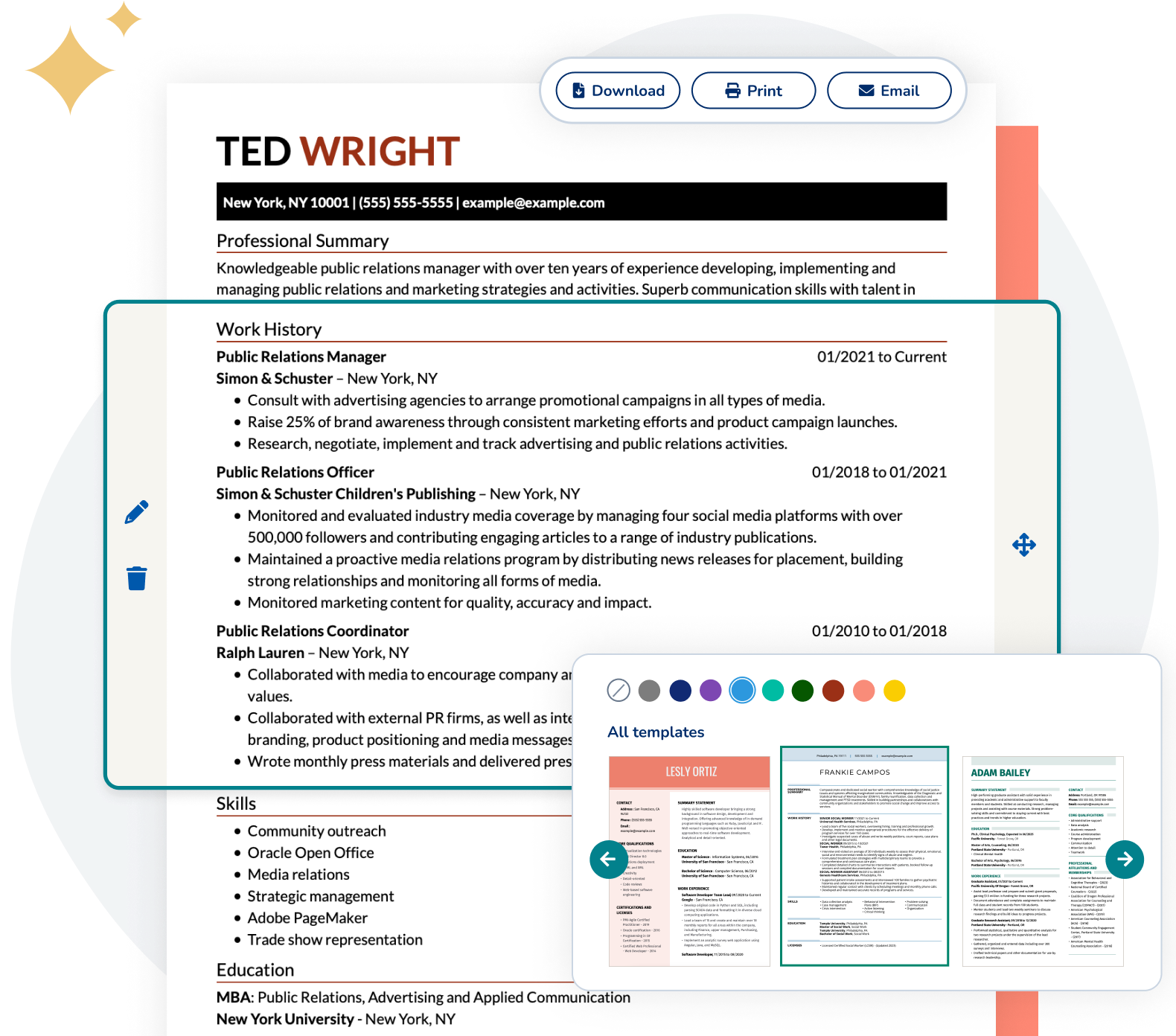 Banner image for resume examples section