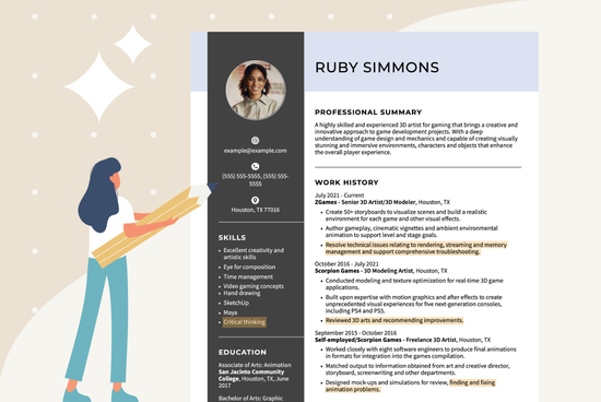 resume with problem solving skills highlighted