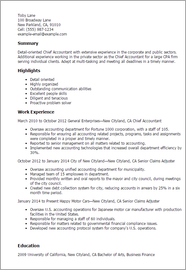  1 Chief Accountant Resume Templates Try Them Now MyPerfectResume