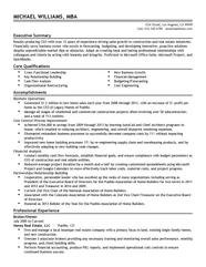 Executive Summary Resume